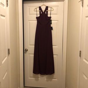 Lulu’s air or romance burgundy dress
